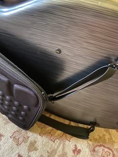 Crossrock Poly Carbon Cello Case for 4/4 Full-Size - Matte Black Finish, Wheels, Lightweight & Durable customer photo 2
