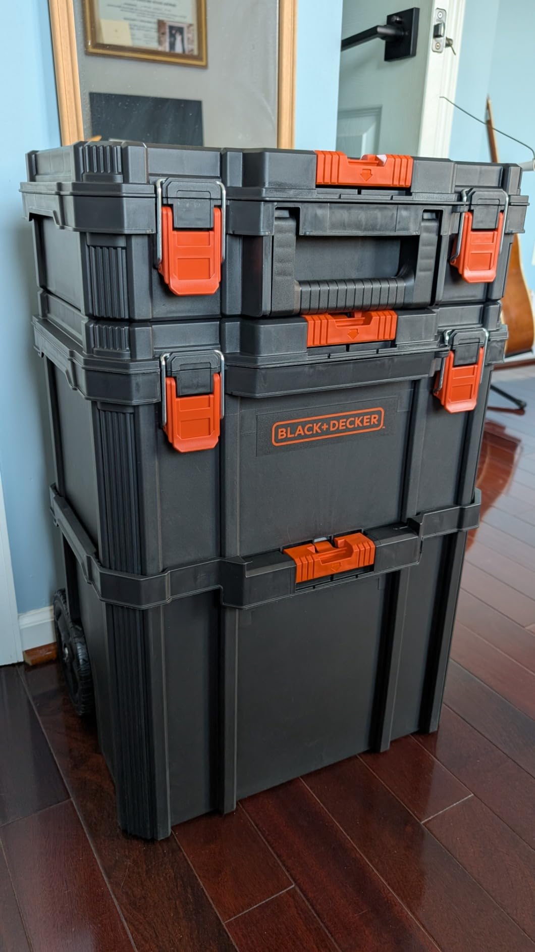 beyond by BLACK+DECKER BDST60500APB Stackable Storage System - 3 Piece Set (Small, Deep Toolbox, and Rolling Tote) customer photo 1