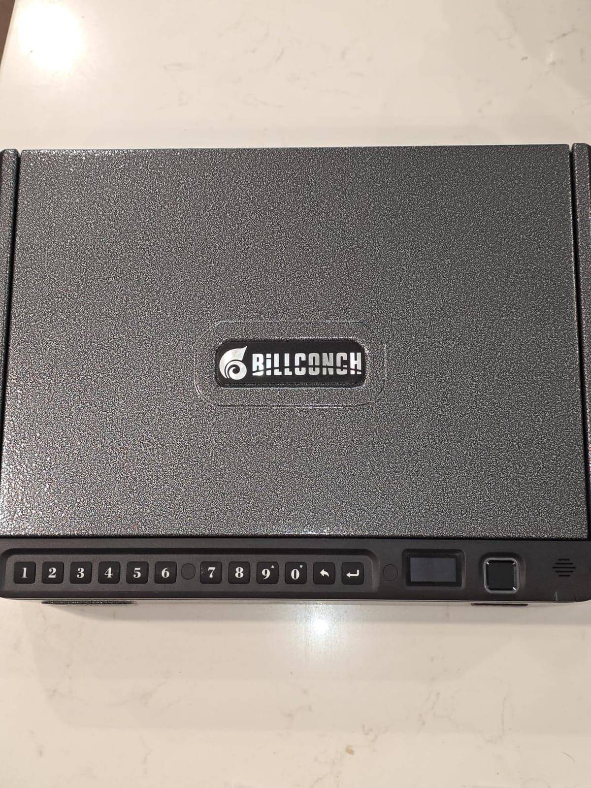 BILLCONCH Smart Gun Safe with Fingerprint, App, Keypad,LCD& Security Cable | Steel Handgun Safe with 4 Quick-Access Methods, Voice Guidance, Built-in LED Light, Ideal for Nightstand, Bedside and Home customer photo 1