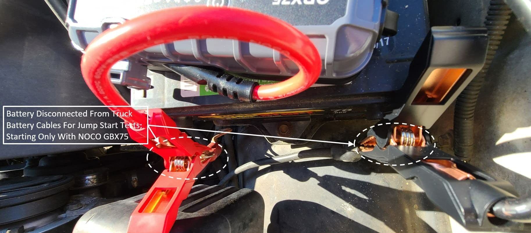 NOCO Boost GBX75 2500A UltraSafe Jump Starter, 12V Lithium Battery Booster customer photo 1
