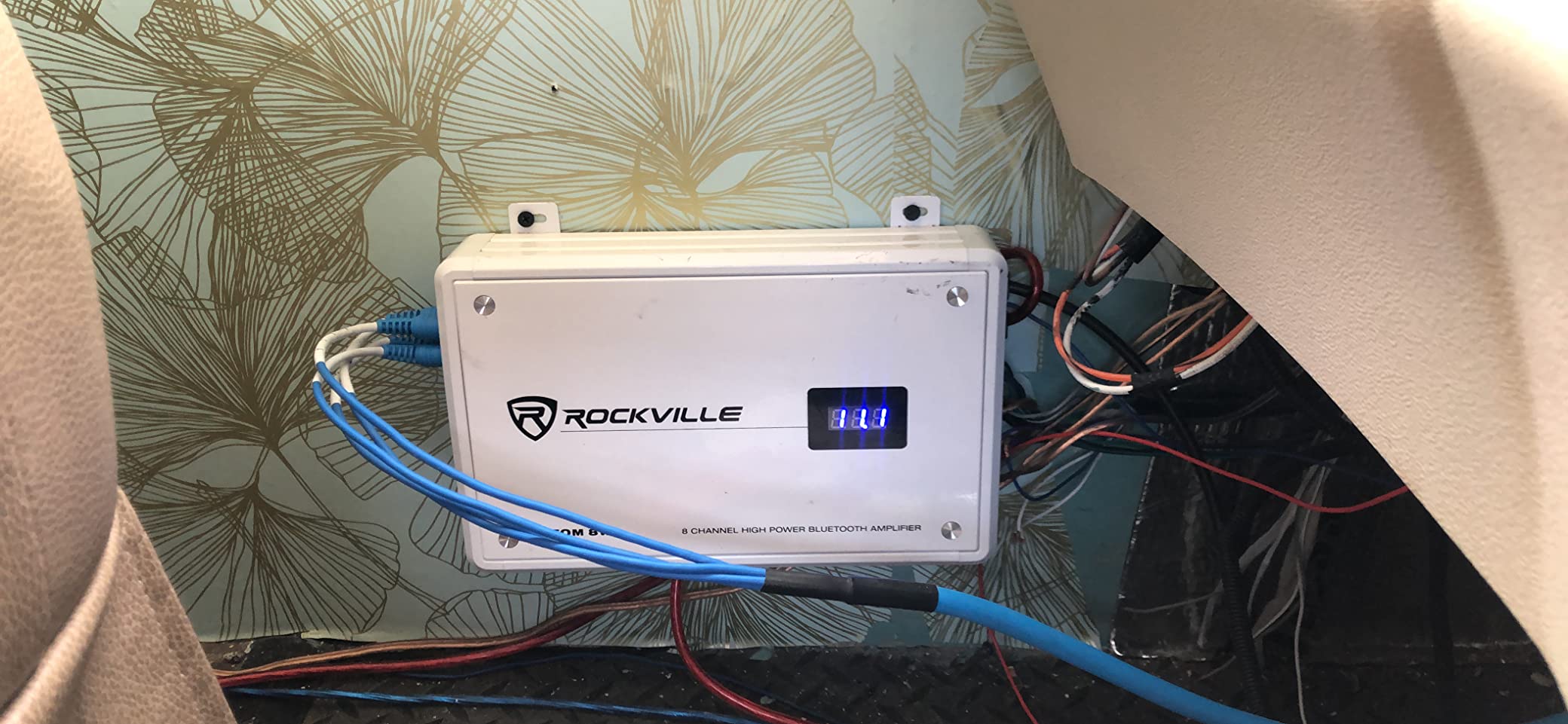 Rockville Atom 8B Black 8-Channel Marine/Boat Amplifier Amp customer photo 1