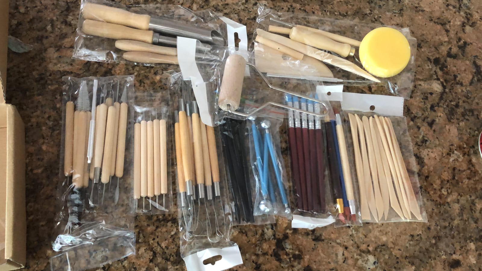 EuTengHao 61Pcs Ceramic Clay Tools Kit Pottery Tools Clay Sculpting Shapers Carving Tool Set Contains Most Essential Wooden Clay Tools for Potters Beginners customer photo 2