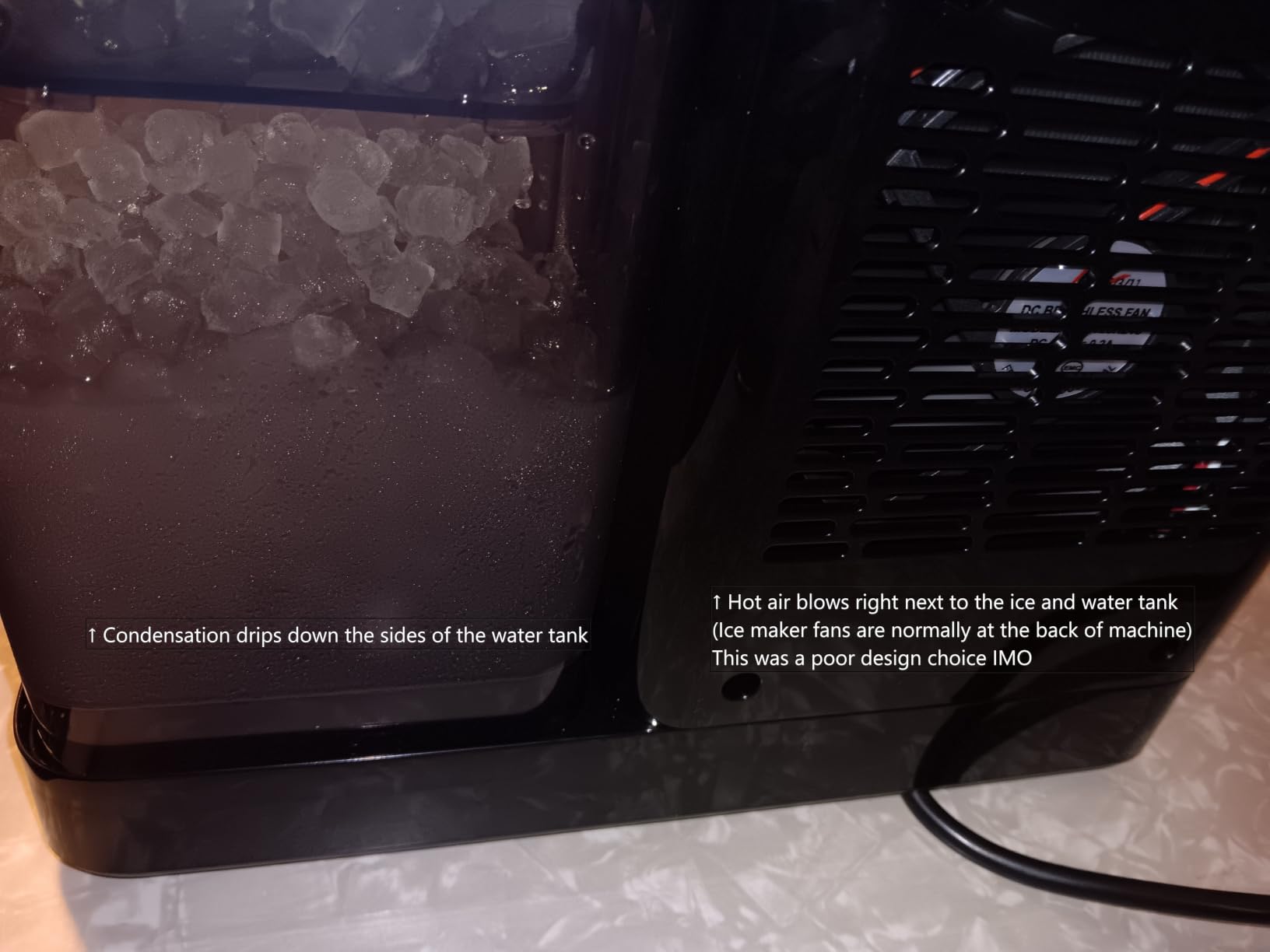Silonn Ice Maker Countertop, 9 Cubes Ready in 6 Mins, 26lbs in 24Hrs, Self-Cleaning Ice Machine with Ice Scoop and Basket, 2 Sizes of Bullet Ice for Home Kitchen Office Bar Party customer photo 1