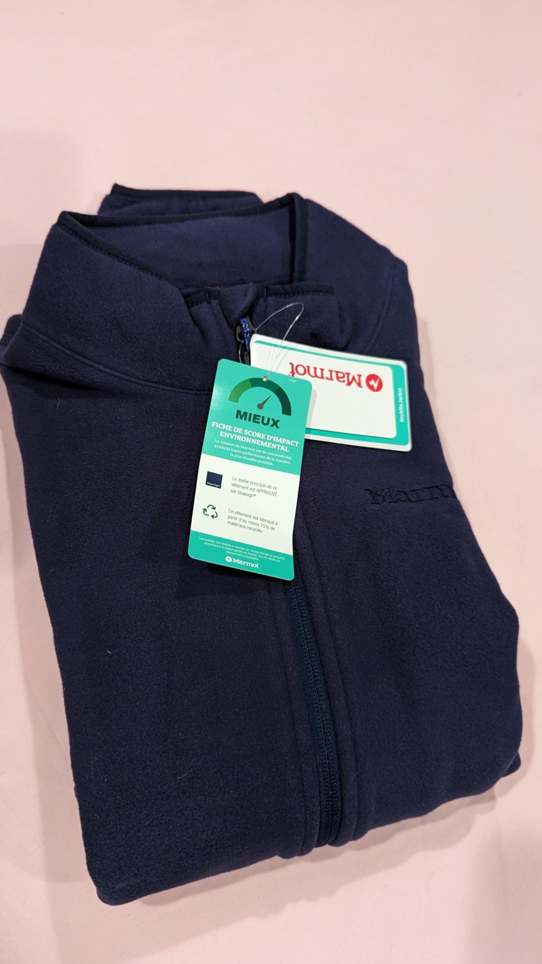MARMOT Men's Rocklin Full-Zip Jacket - Classic, Warm, Lightweight 100-Weight Fleece Layer customer photo 2