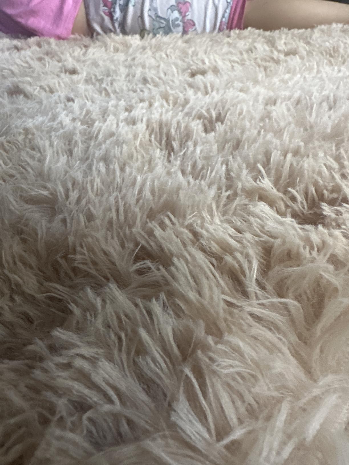 TWINNIS Super Soft Shaggy Rugs Fluffy Carpets, 6x9 Feet, Indoor Modern Plush Area Rugs for Living Room Bedroom Kids Room Nursery Home Decor, Upgrade Anti-Skid Rectangular Fuzzy Rug, Grey customer photo 1