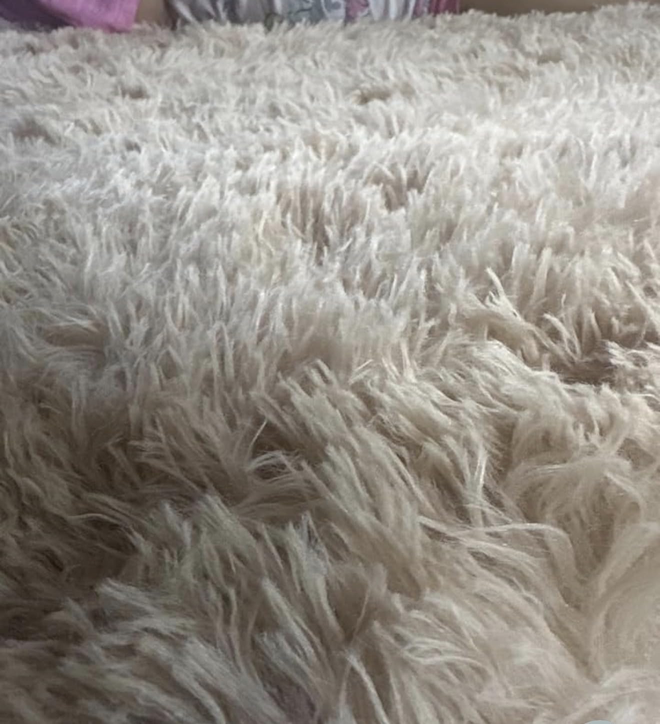 TWINNIS Super Soft Shaggy Rugs Fluffy Carpets, 6x9 Feet, Indoor Modern Plush Area Rugs for Living Room Bedroom Kids Room Nursery Home Decor, Upgrade Anti-Skid Rectangular Fuzzy Rug, Grey customer photo 2