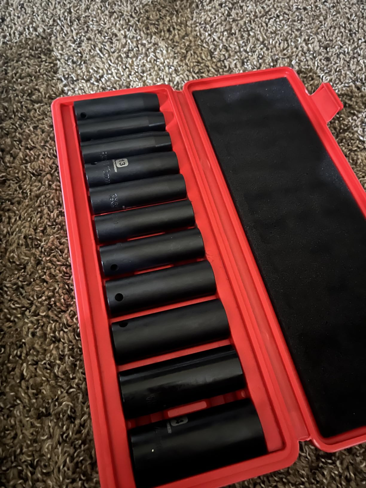 11 Pieces 1/2-Inch Drive Deep Impact Socket Set, 3/8-Inch to 1-Inch, CR-V, SAE, 6 Point, Deep customer photo 2