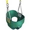 Jungle Gym Kingdom Baby Swing Outdoor - Heavy Duty Toddler Swing Set Accessories, High Back, Full Bucket Seat with Coated Chains for Outdoor Use - Fully Assembled - Green customer photo 1