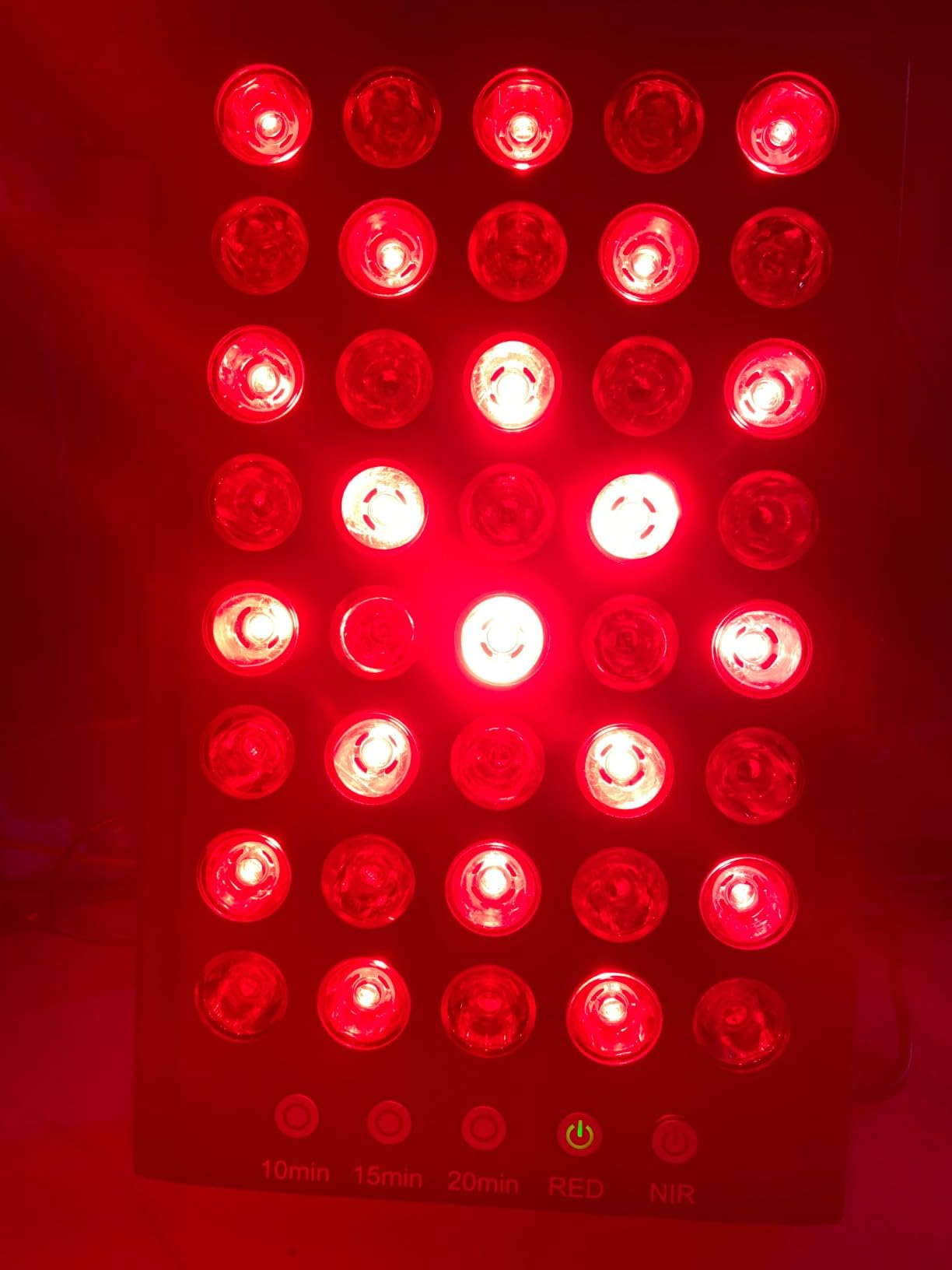 Hooga Red Light Therapy Panel Device - 660nm Red & 850nm Near Infrared Light Therapy, LED Light Therapy Lamp for Face & Body, 40 LEDs, Timer, Adjustable Stand - HG200 customer photo 1
