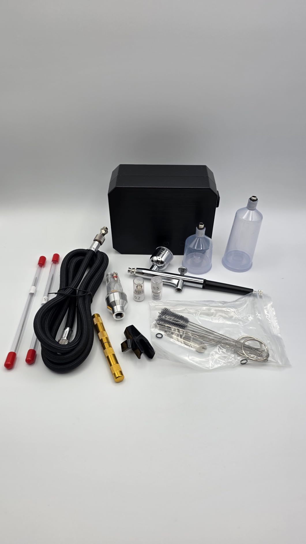 Gocheer Airbrush Kit,Upgraded 48 PSI Dual-Action Airbrush Set customer photo 1