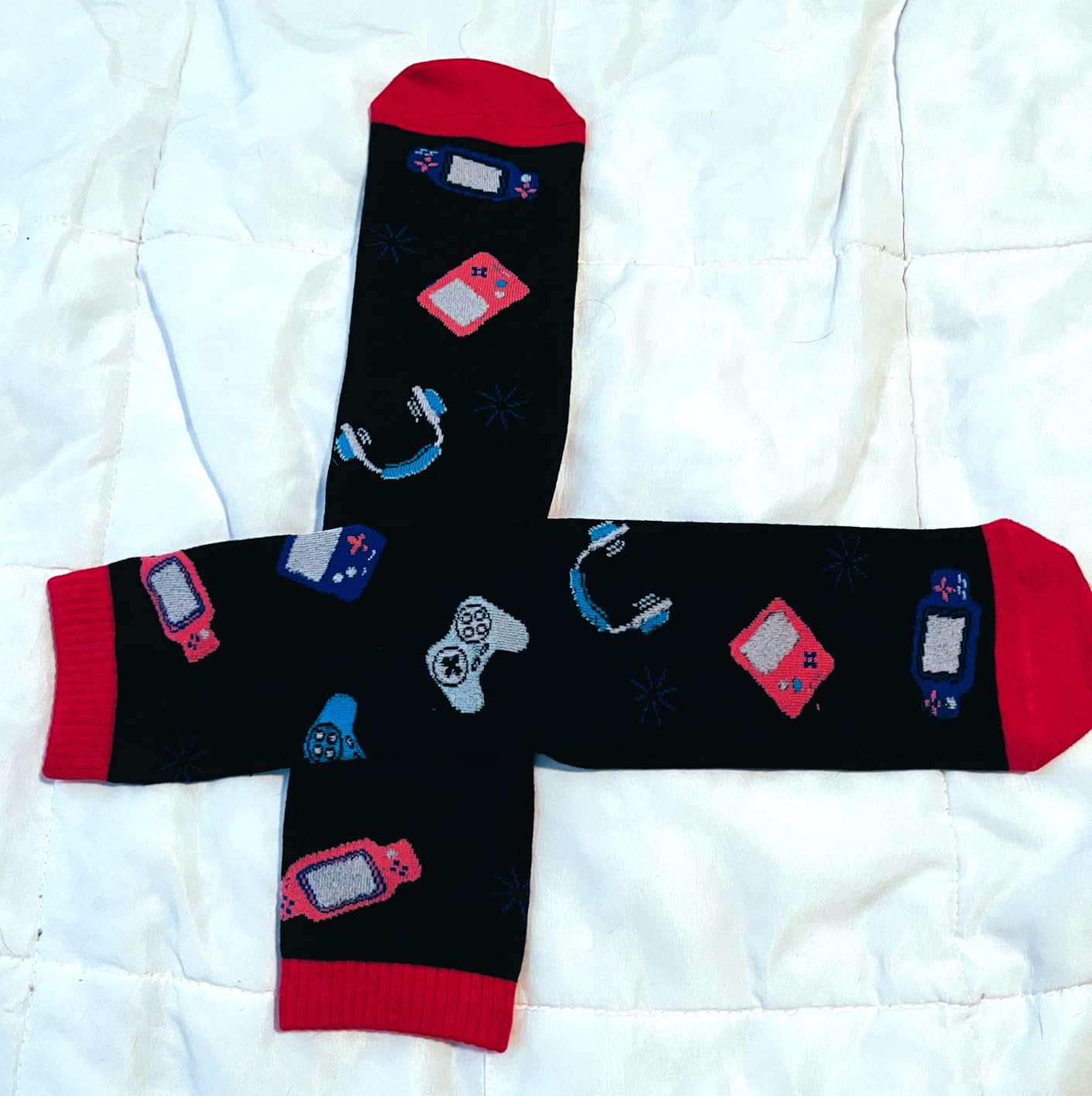 Stocking Stuffers for Men Teen Boys Gifts for Men Christmas Gamer Gifts | Do Not Disturb Im Gaming Funny Socks for Men Stocking Stuffers Christmas Men Gifts Socks for Boy Kids Teenage Birthday Gifts customer photo 2