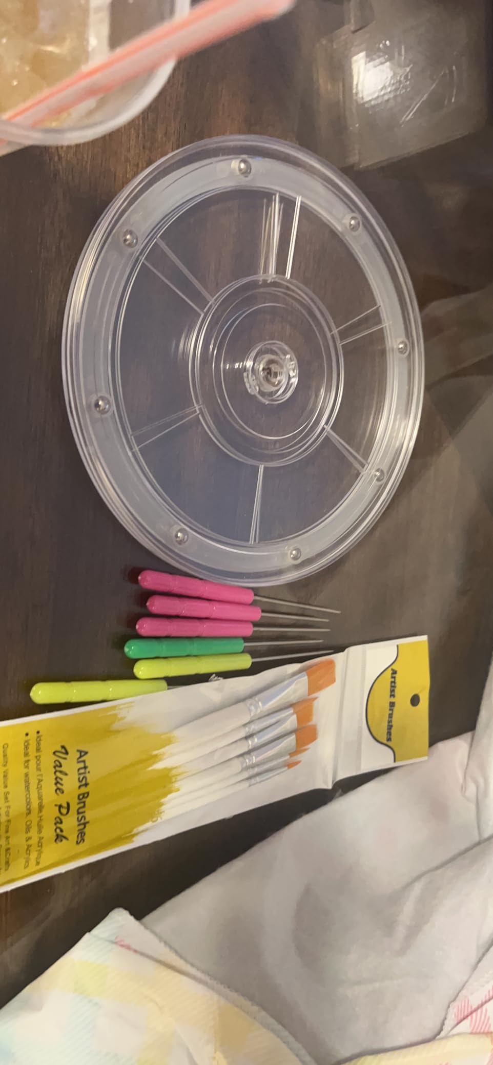 Cookie Decorating Kit Cookie Decorating Supplies with 1 Acrylic Turntable, 6 Cookies Fondant Brushes 6 Scribe Needle Royal Icing Tools customer photo 1