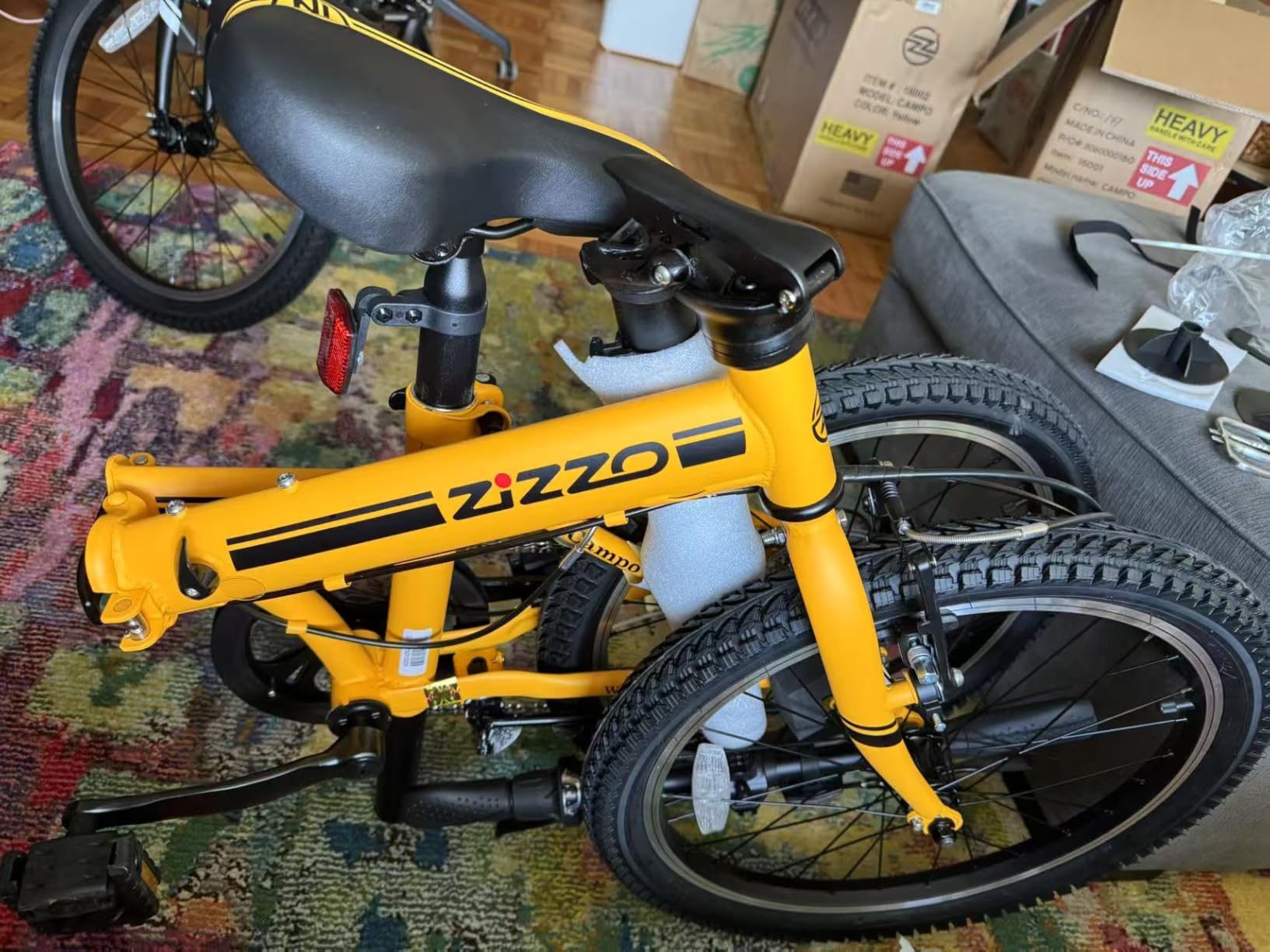 ZiZZO Campo 20 inch Folding Bike with 7-Speed, Adjustable Stem, Light Weight Frame customer photo 2