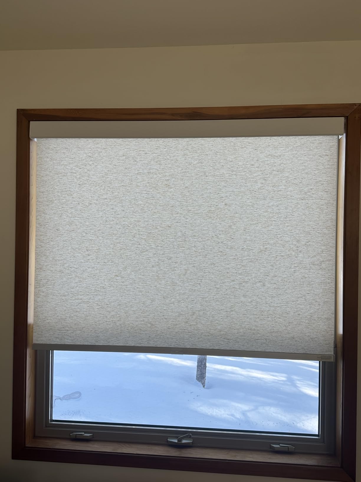 Persilux Free-Stop Cordless Roller Shades for Windows (Cream 23