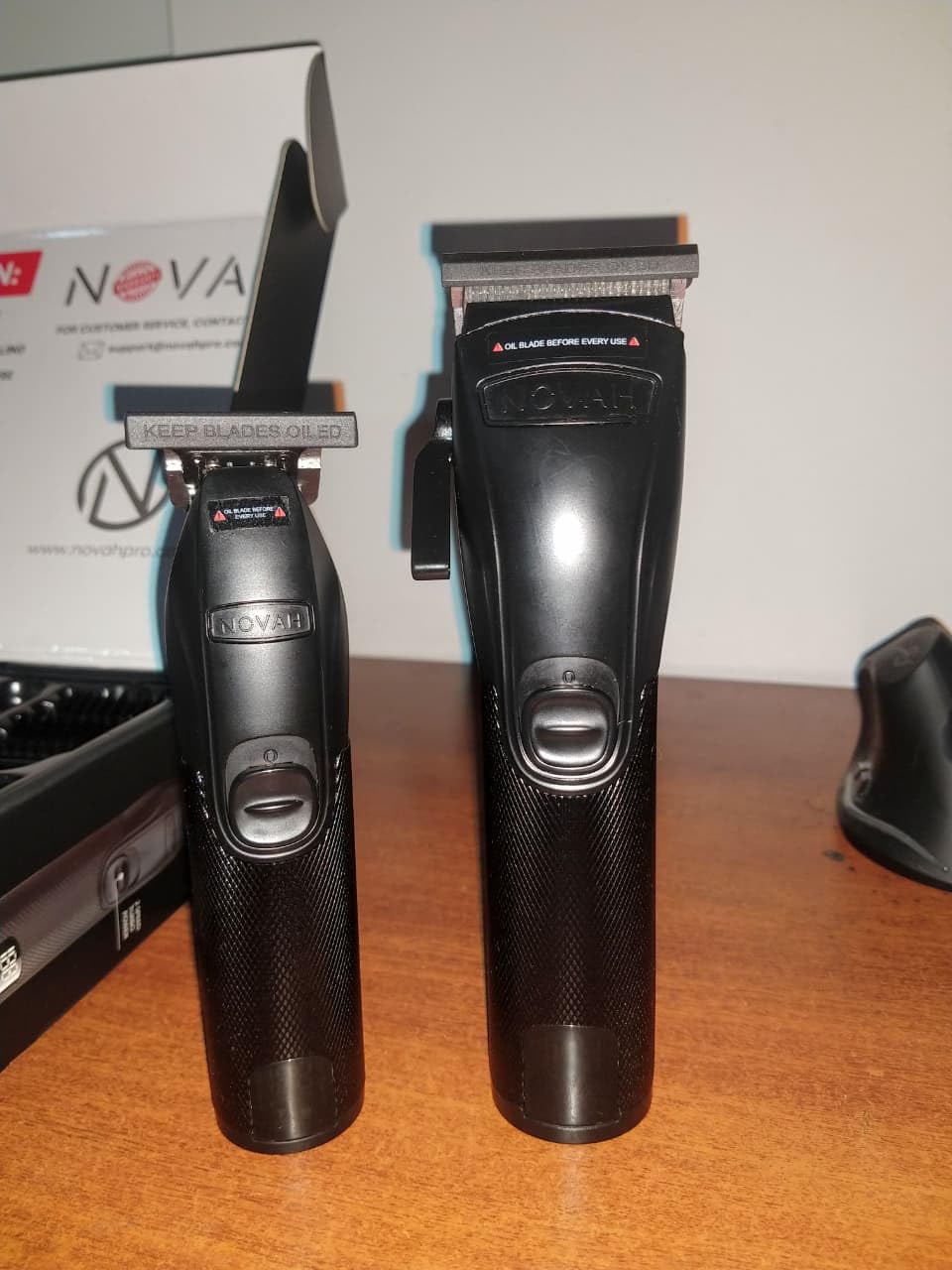 Novah® Professional Hair Clippers for Men, Professional Barber Clippers and Trimmer Set, Mens Cordless Hair Clipper for Barbers Haircut Kit Fade customer photo 1