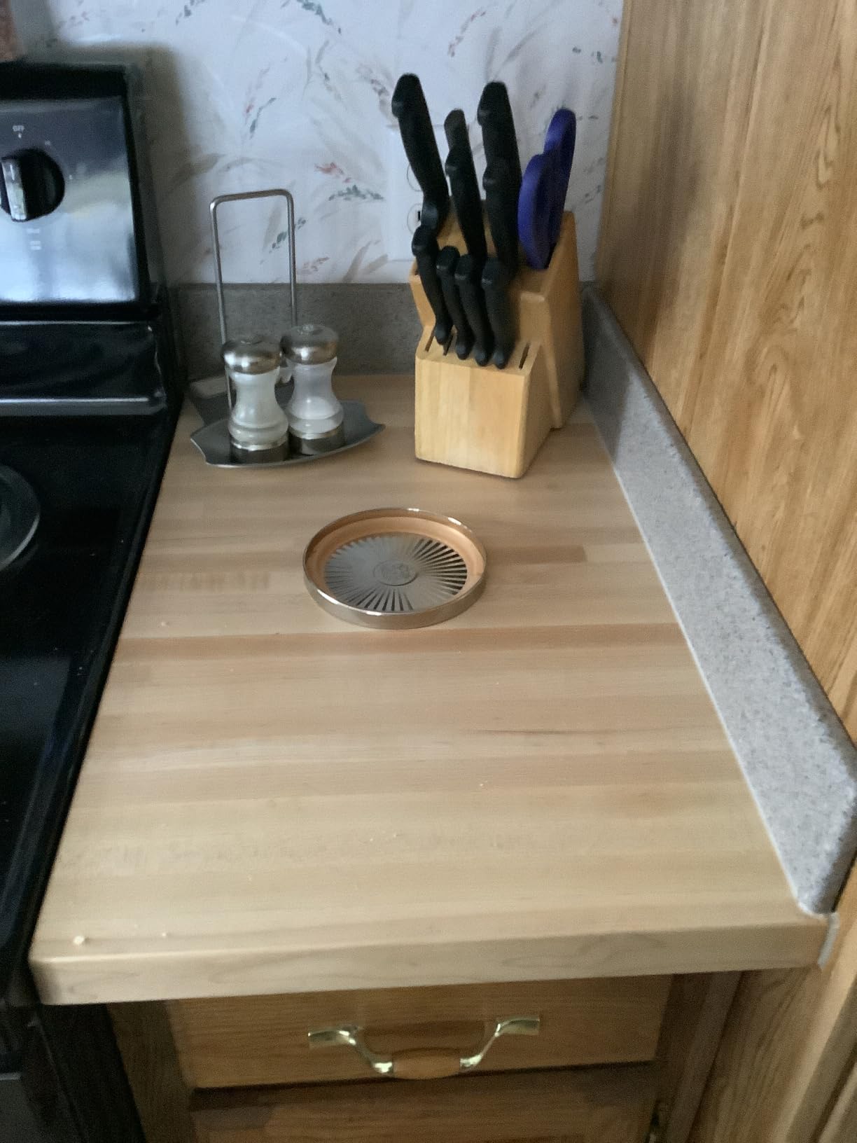 Butcher Block Countertop, 48 x 25 Inches, USA Grown Solid Hard Maple Hardwood, for Kitchen Island, Laundry Room, RV, Camper, Office Desk, Bar Table, Prefinished with Food-Safe Oil, 1.5