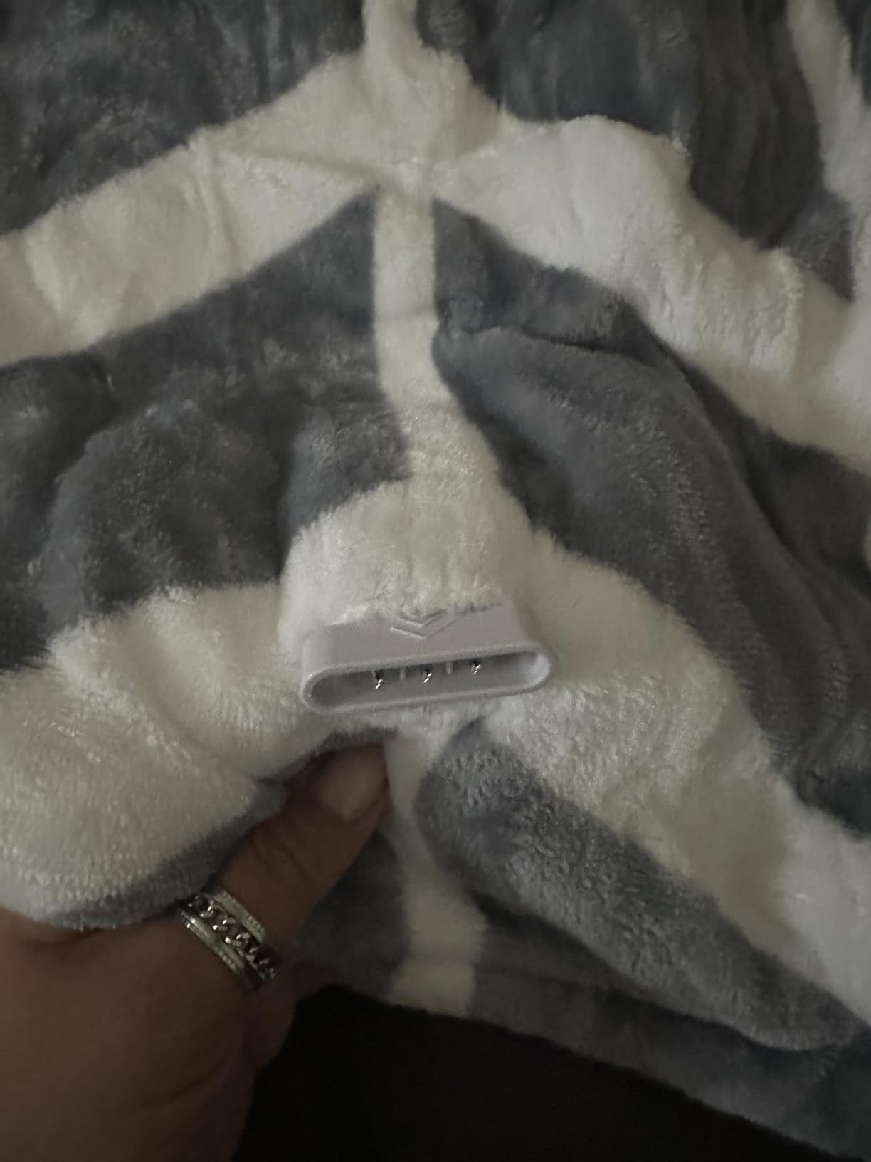 VENTIMI Heated Throw Blanket, 5 Heat Levels & 3 Hours Auto Off, Grey customer photo 1