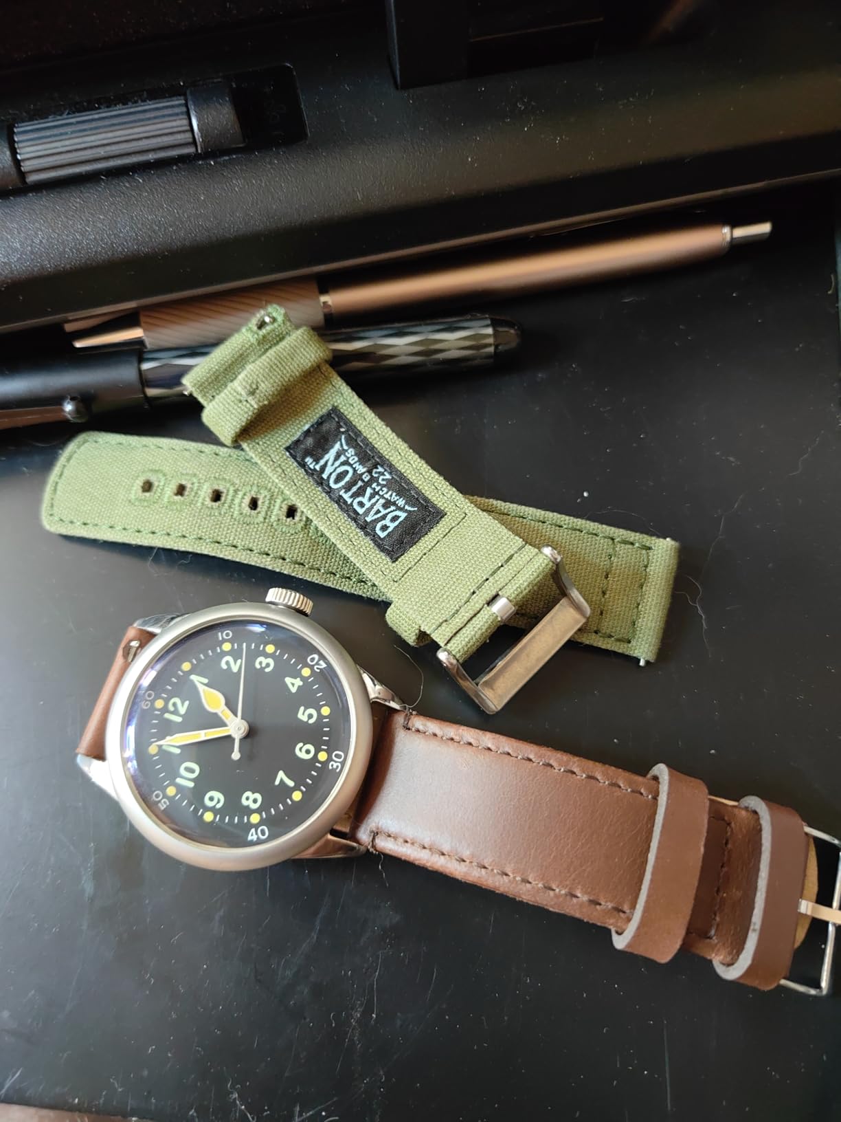 PRAESIDUS A-11 Military Watch | Automatic WW2 Field Watch for Men | 38mm/42mm Stainless Steel Case and 100M Water Resistance, Assembled in USA customer photo 2