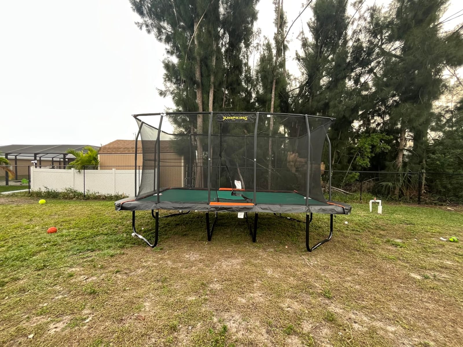 JumpKing Rectangle Trampoline for Outdoor Backyard Fun, Heavy-Duty Quality customer photo 1