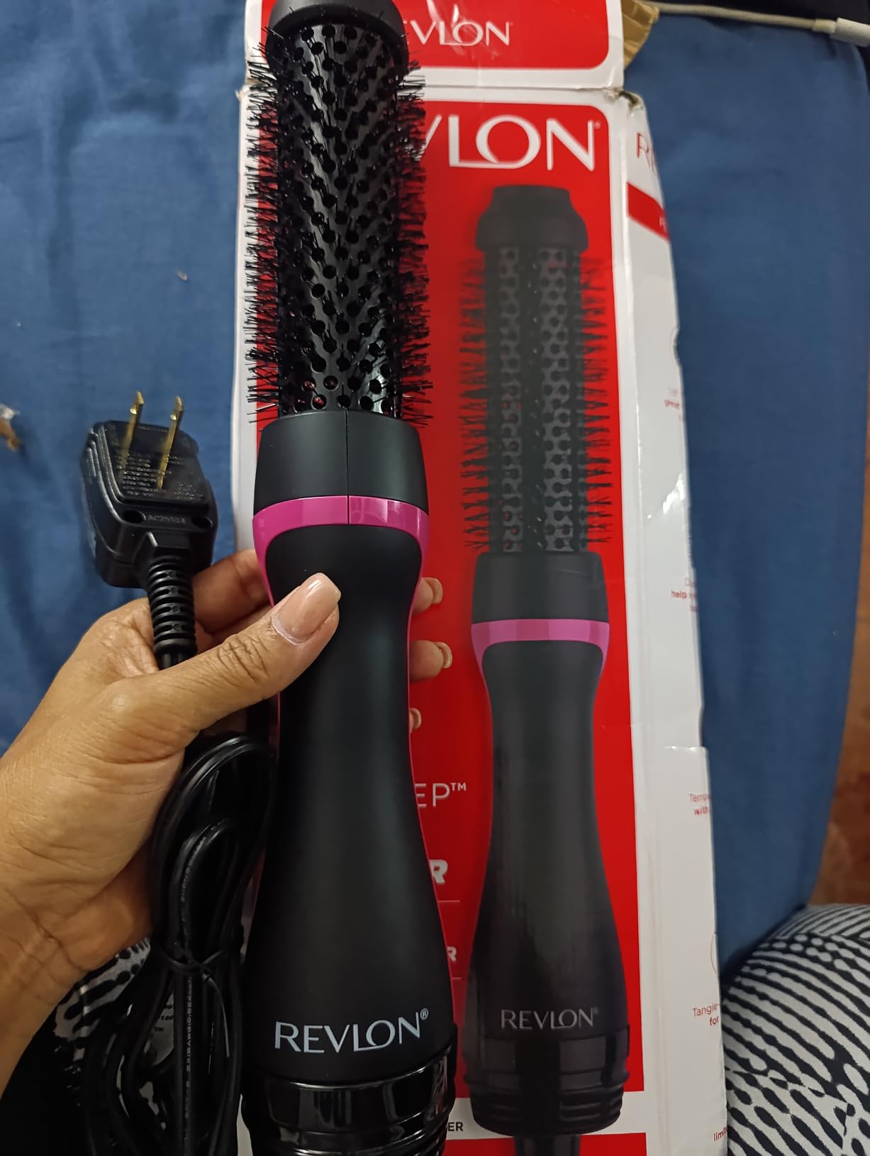 REVLON One-Step Root Booster Round Brush Hair Dryer and Styler, 1.5