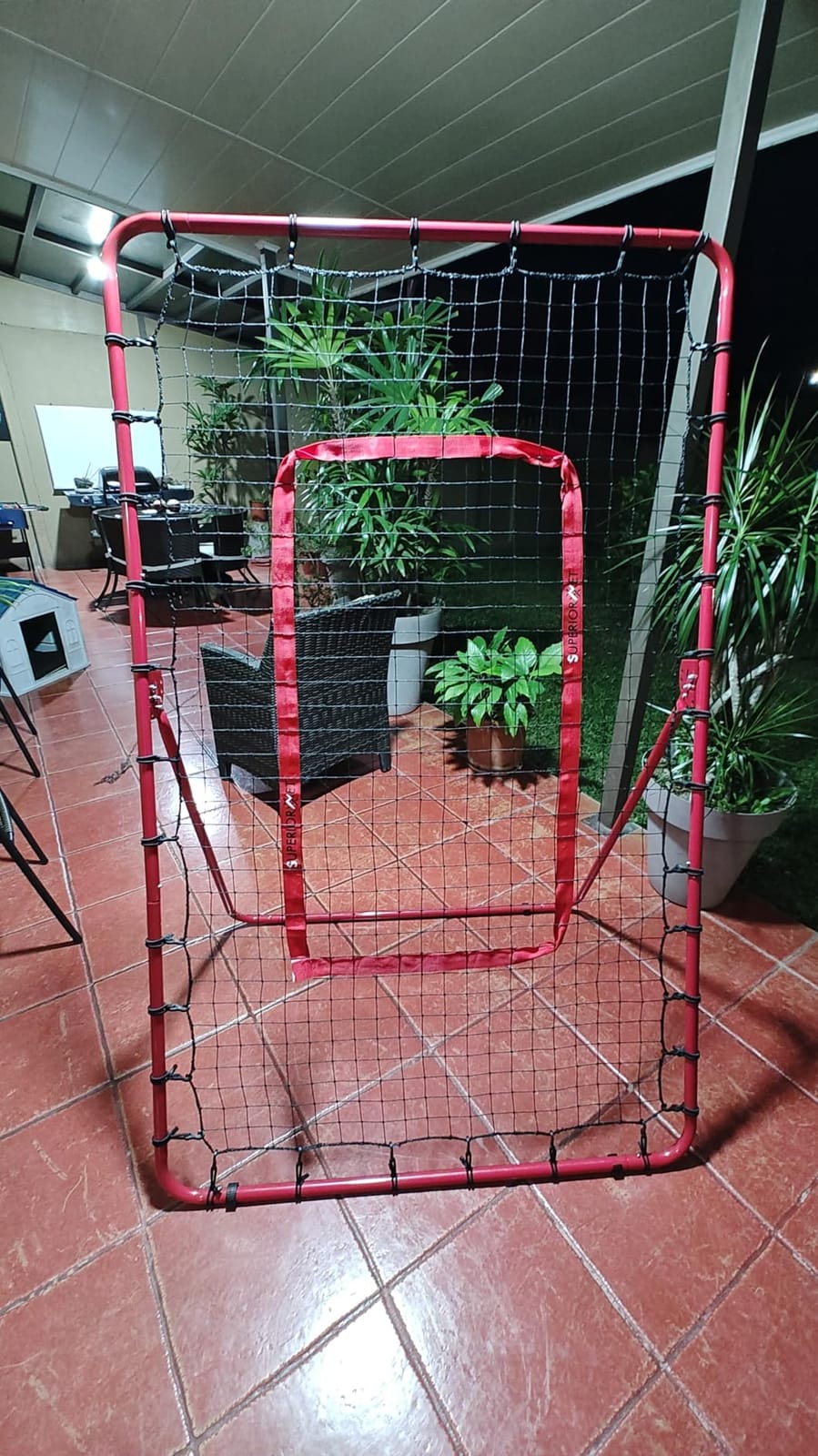 6 x 4 FT Baseball Rebounder Net, Adjustable Pitch Back Training Net with Strike Zone Target, HDPE Netting and Steel Frame for Pitching, Throwing, Catching and Fielding Practice customer photo 2