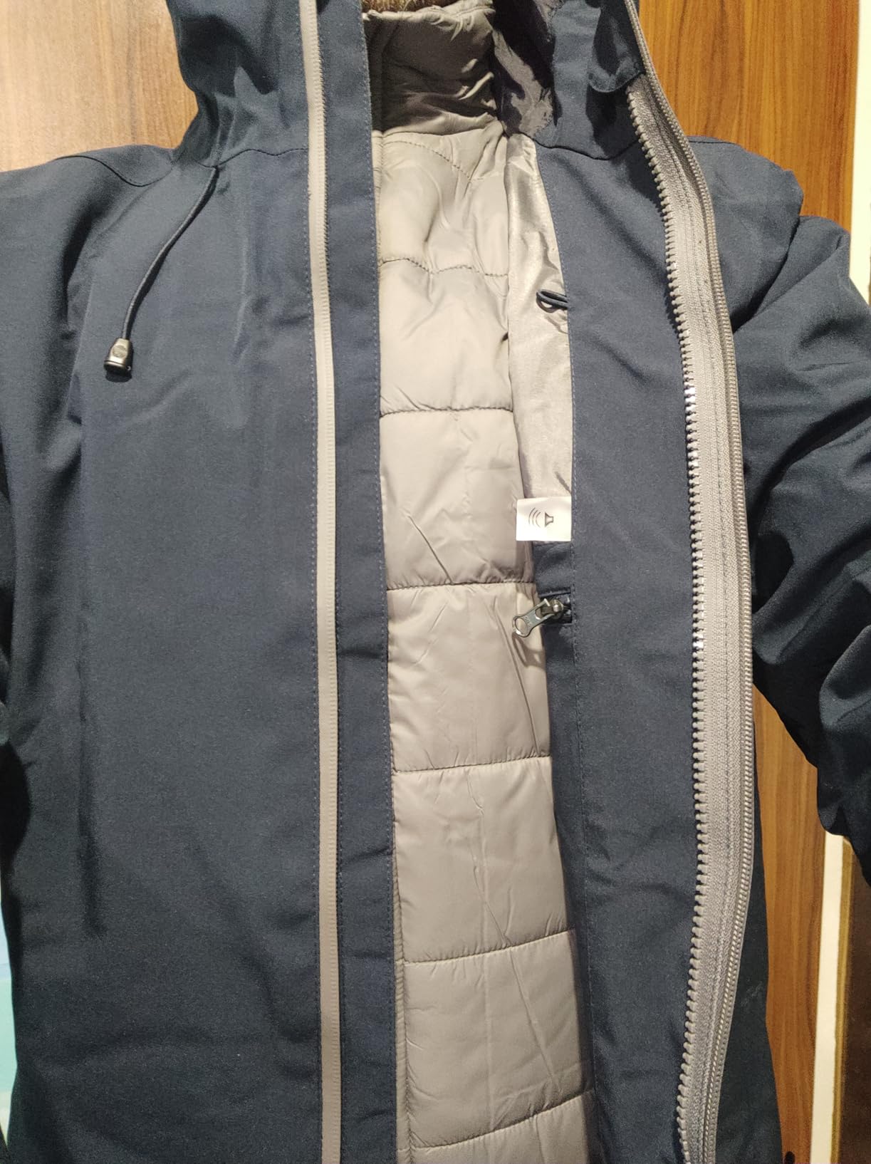 33,000ft Men's Hooded Waterproof 3 in 1 Snow Ski Jacket Winter Puffer Coat customer photo 1