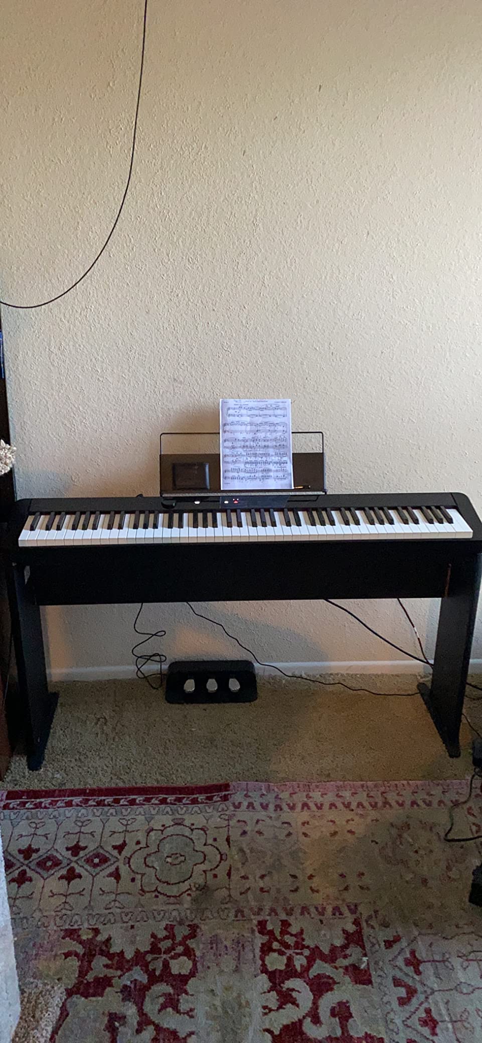 Casio Privia PX-S1100 – 88-Key Touch-Responsive Weighted Digital Piano | Ultra-Portable | Superior Sound | German Grand Tone, Bluetooth, Casio Music Space App | Gloss Black Finish customer photo 1