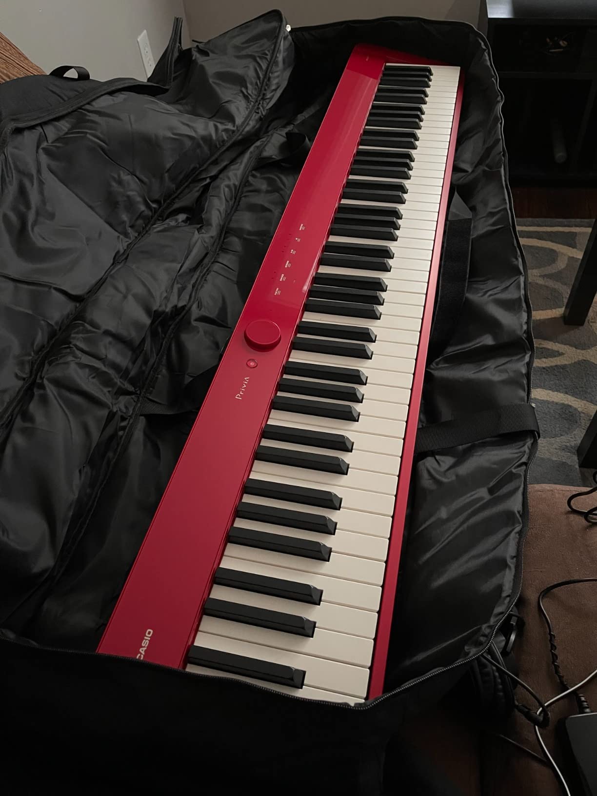 Casio Privia PX-S1100 – 88-Key Touch-Responsive Weighted Digital Piano | Ultra-Portable | Superior Sound | German Grand Tone, Bluetooth, Casio Music Space App | Gloss White Finish customer photo 1