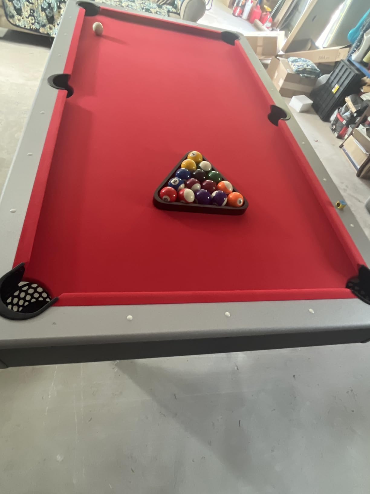 Hathaway Maverick 7 Foot Pool Table with Table Tennis Top – with Accessories for Both Games – Space-Saving Ping Pong and Pool Table Combo for Families – Matte Black Finish customer photo 2