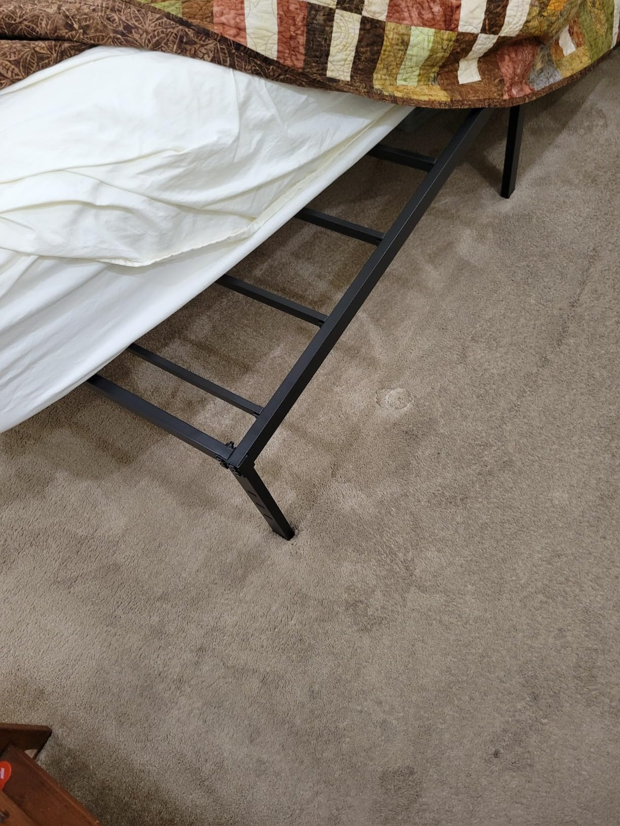 Upcanso 16 Inch Queen Bed Frame No Box Spring Required Metal Platform customer photo 2