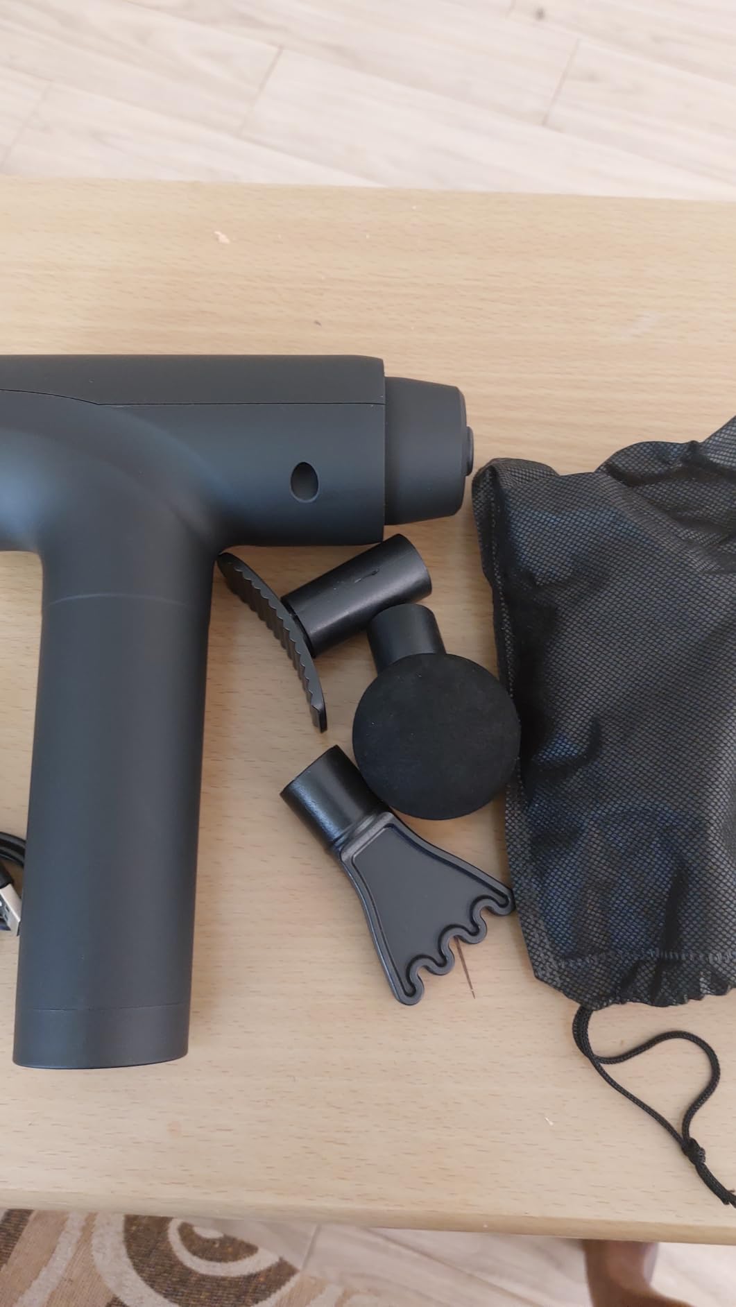Elefor Massage Gun Deep Tissue,Percussion Back Massager Gun for Athletes Muscle Massage Gun for Pain Relief with 8 Massage Heads & 20 Speeds (Matte Black) customer photo 2