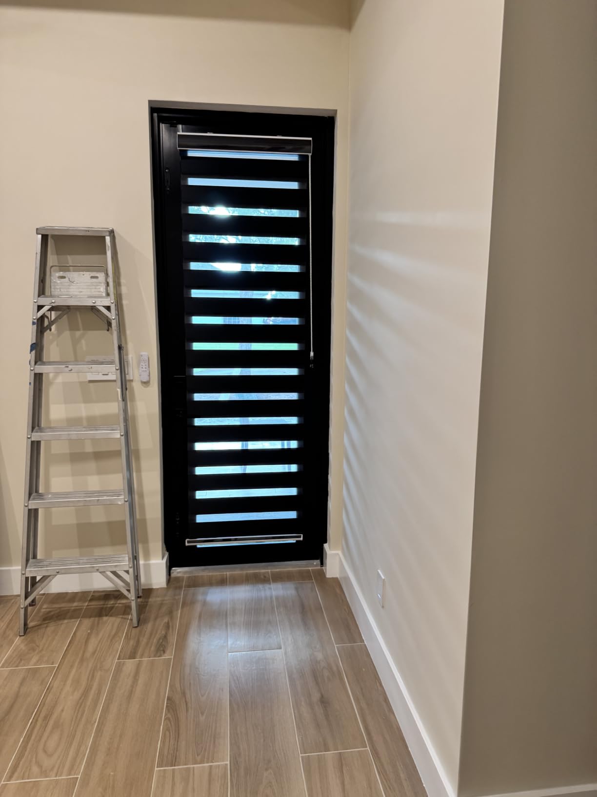 Zebra Roller Shades, Dual Layer Roll Up Blind for Living Room, Semi Sheer Shades Window Privacy Light Control for Day and Night, (Maximum Height 72inch, White Color, Width 26 inch) customer photo 2