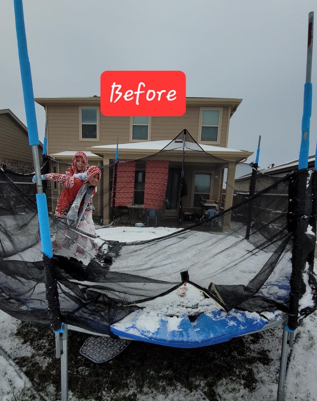 Giantex Trampoline Safety Net, Replacement Enclosure Net customer photo 1