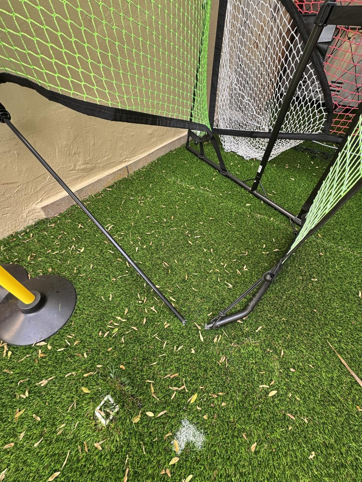 QUICKPLAY TEKKERS TRAINER Soccer Rebounder, 6.5x4' Spot & 6.5x1.5ft Ground Pass Nets, Alloy Steel, Fiberglass, Black, Green, Portable customer photo 2