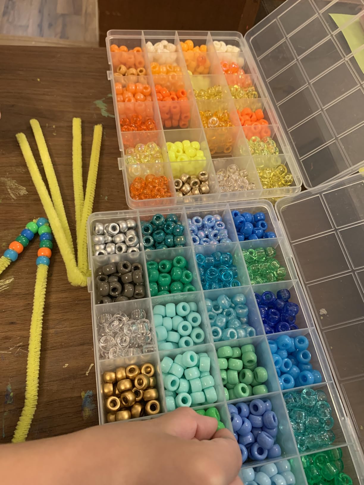 Quefe 48 Colors 4000pcs Pony Beads Bracelet Making Kit with Letter Beads customer photo 2