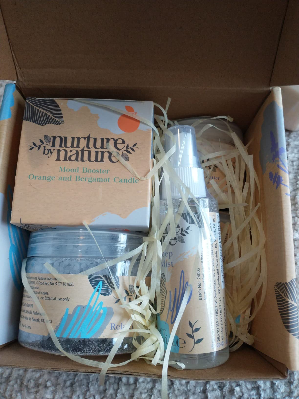 Nurture by Nature Spa Gift Baskets for Women - at Home Spa Kit, Bath Set customer photo 1