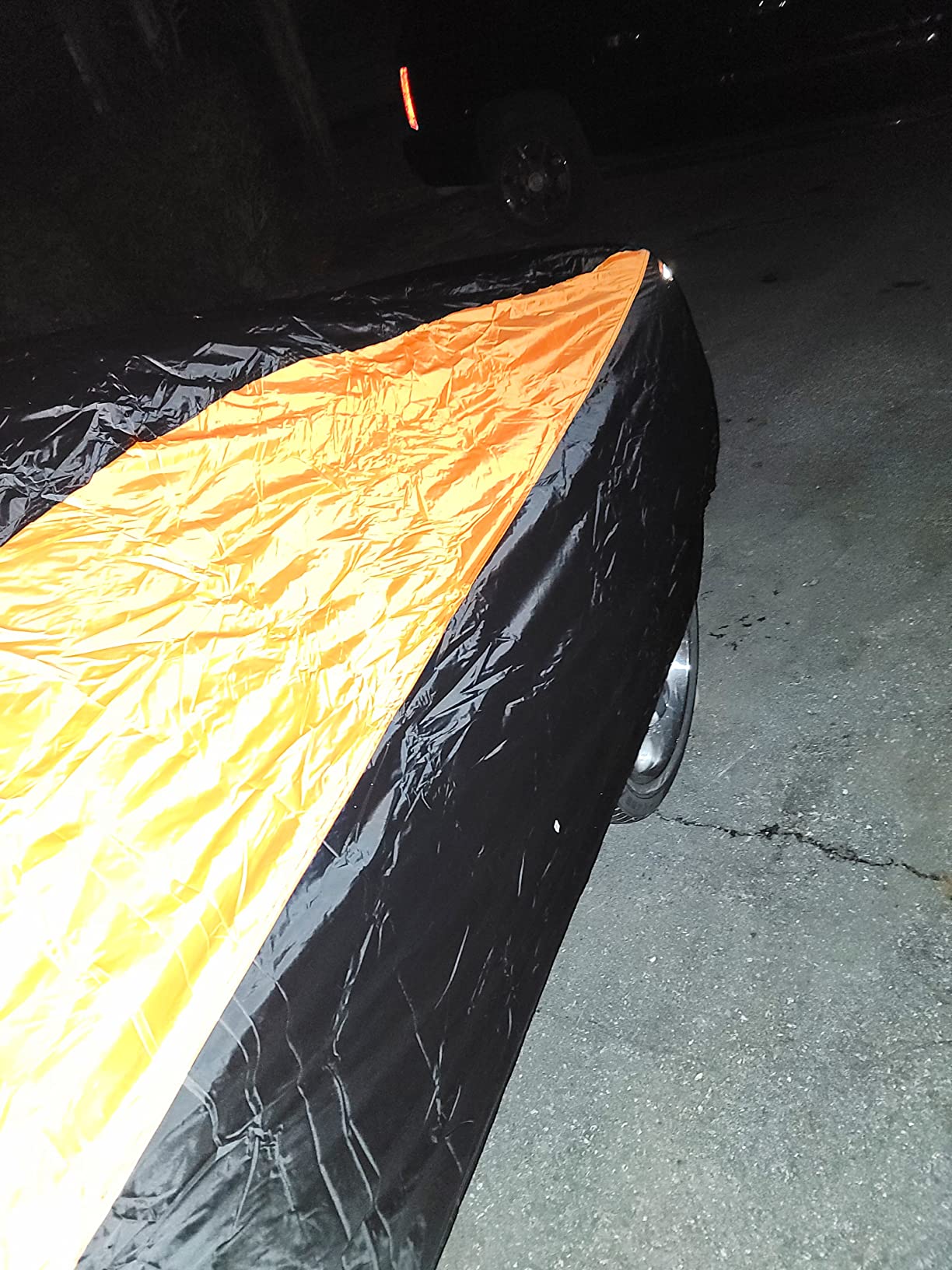 GUNHYI Car Cover for Automobiles All Weather Waterproof, Universal Fit Sedan Ford Mustang, Chevy Camaro/Malibu, Kia Optima, Hyundai Sonata, Nissan Altima, Volkswagen Passat, Tesla Model 3 etc. customer photo 2