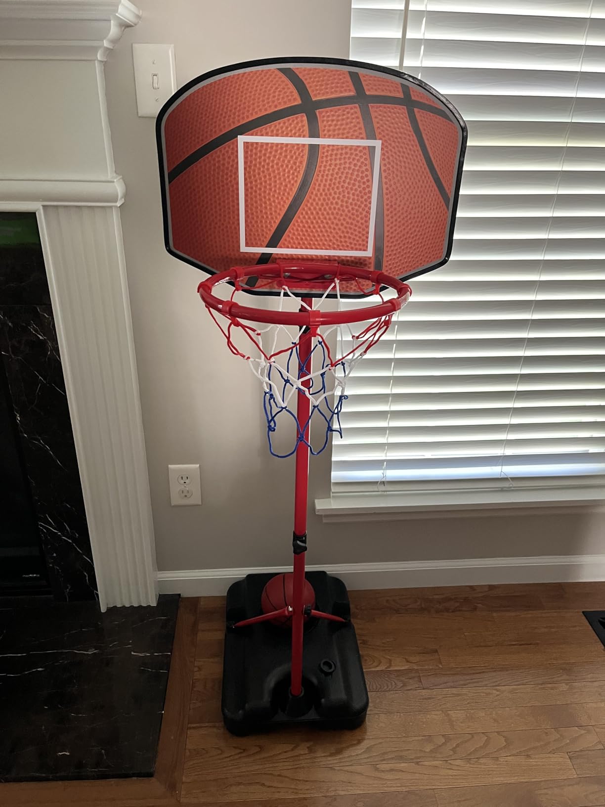 Kids Basketball Hoop for 3 4 5 6 Year Old Stand Adjustable Height 3.5ft-5.3ft Toddler Boy Basketball Hoop Indoor Mini Basketball Hoops Goal Ball Games Toys for Girl Boy Age 3-4 3-5 customer photo 2