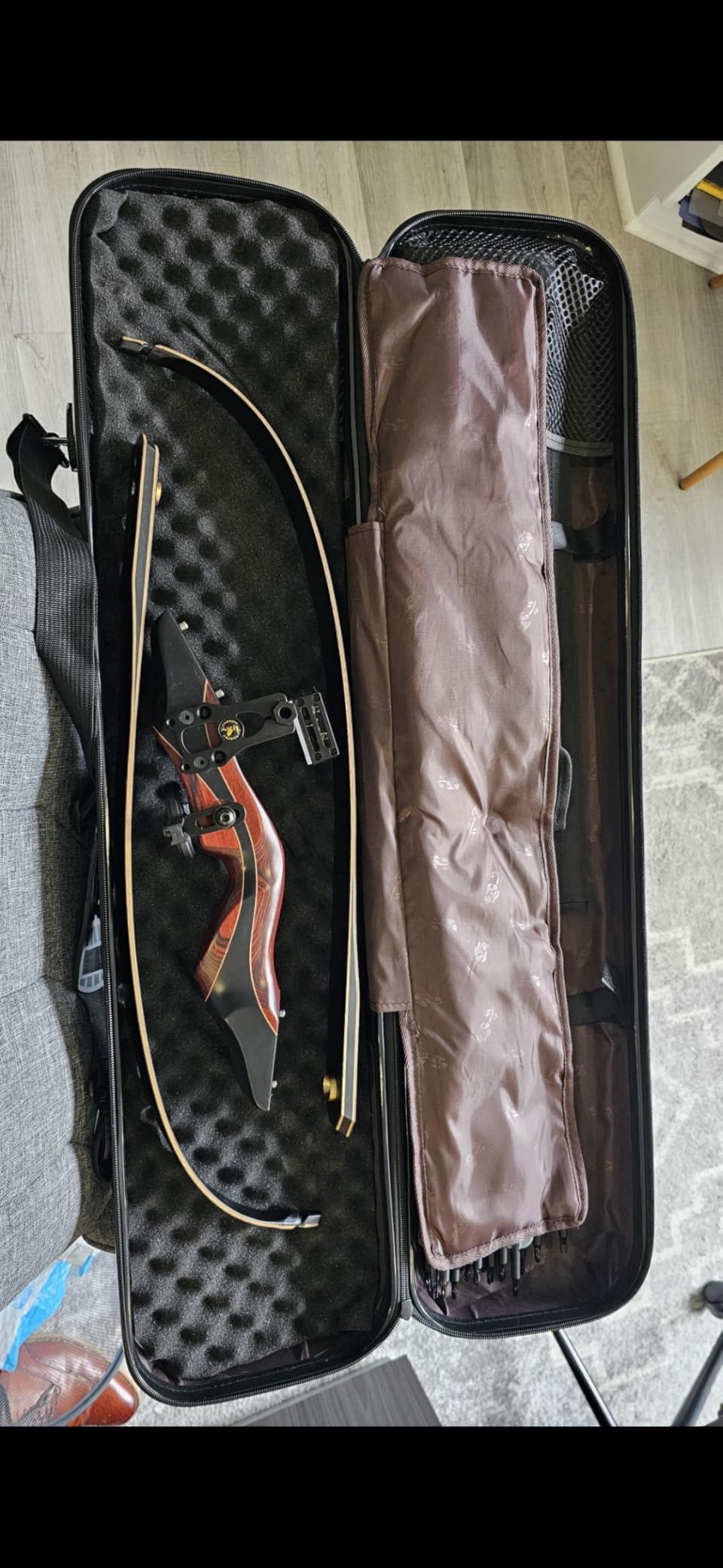 tonchean Takedown Recurve Bow Case - ABS Hard Shell, Lightweight Travel Case for Long Bow, Hunting and Shooting Practice customer photo 1
