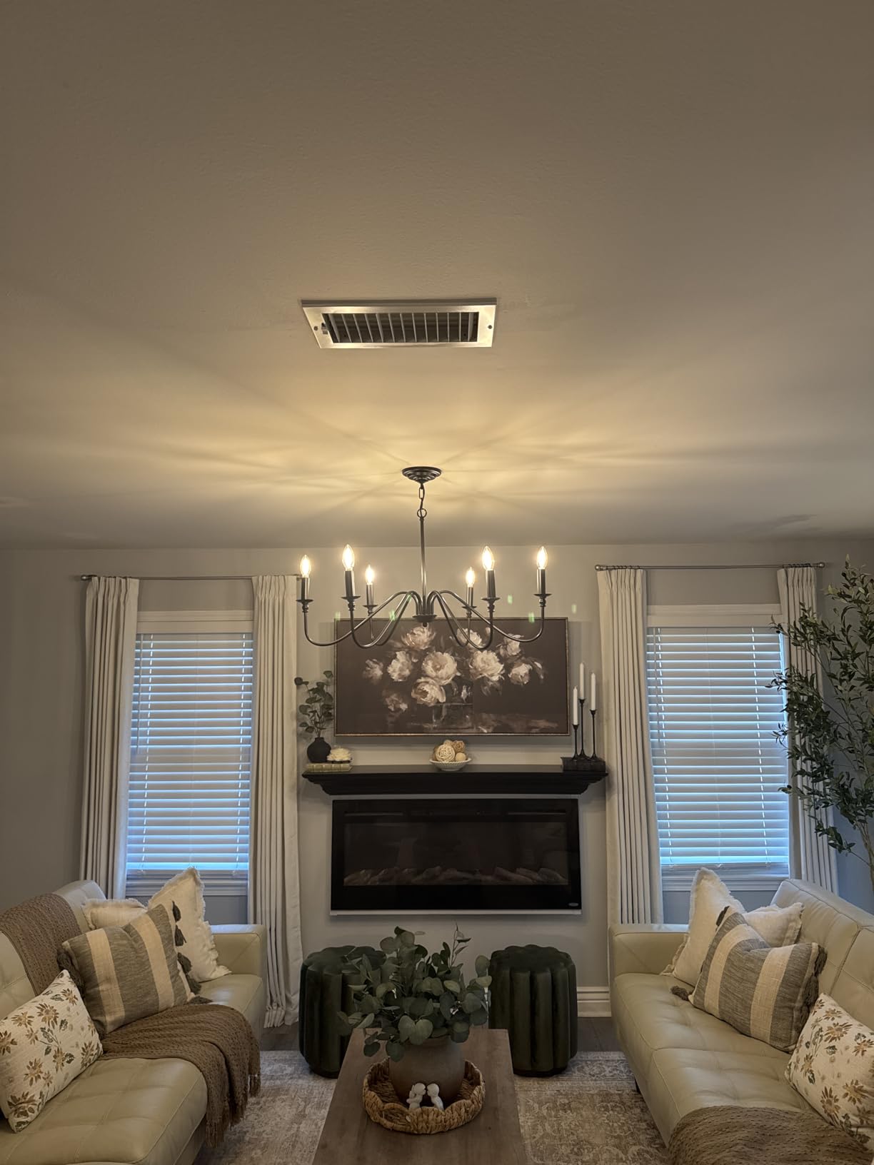 Miluolan Black Chandelier, 6-Light Farmhouse Chandelier for Dining Room customer photo 2