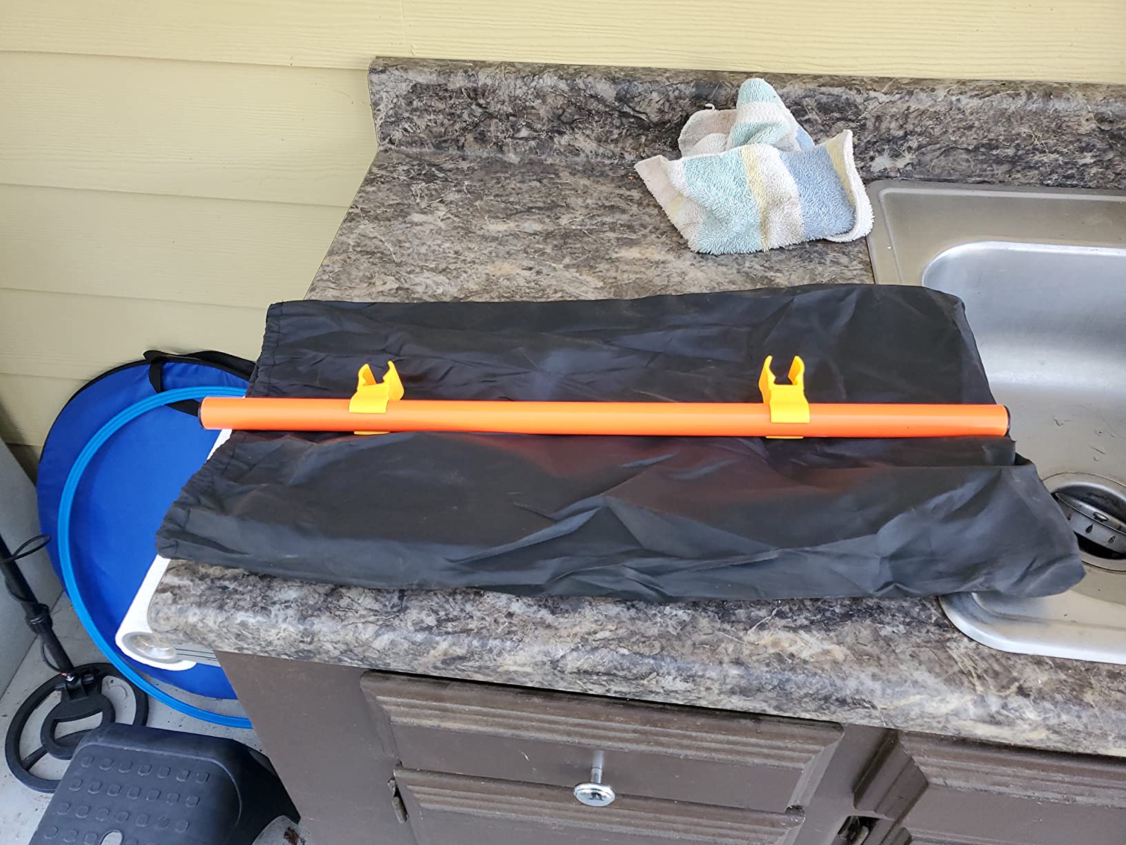 Dog Agility Training Equipment, Obstacle Agility Training Starter Kit for Doggie, Including Tunnel, 13 Weave Poles, Adjustable Hurdle, Jump Ring, Pause Box and Carrying Bag(Blue) customer photo 2