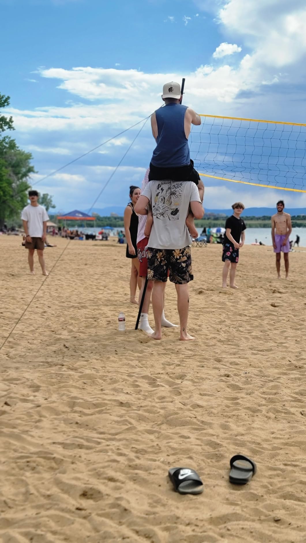 Volleyball Net for Backyard, Regulation Size 32x3FT, Portable Outdoor customer photo 1
