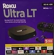 Roku Ultra LT (2023) HD/4K/HDR Dolby Vision Quad-Core Streaming Player with HDMI Cable, Headphones, Voice Remote w/Private Listening, Ethernet customer photo 2