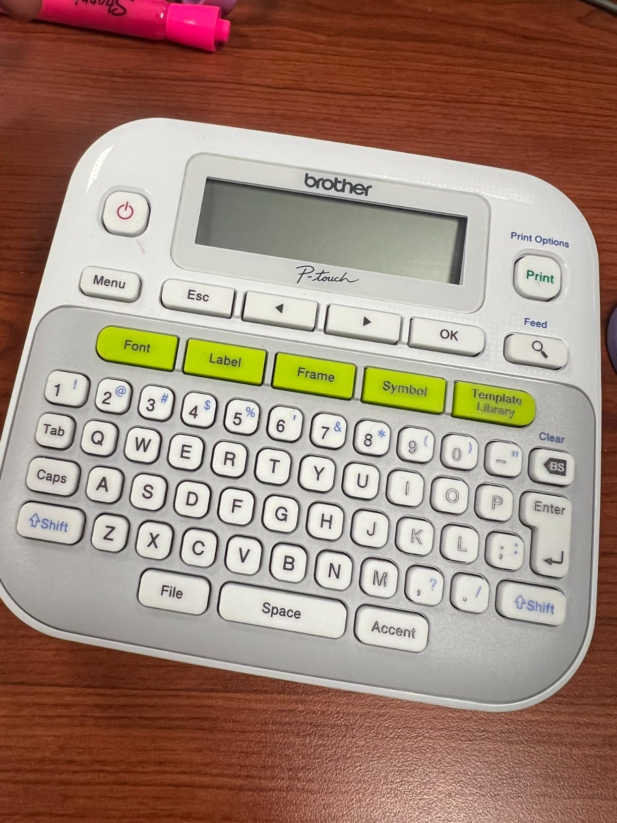 Brother P-Touch, PTD210, Easy-to-Use Label Maker Bundle (4 Label Tapes Included), White, Small customer photo 2