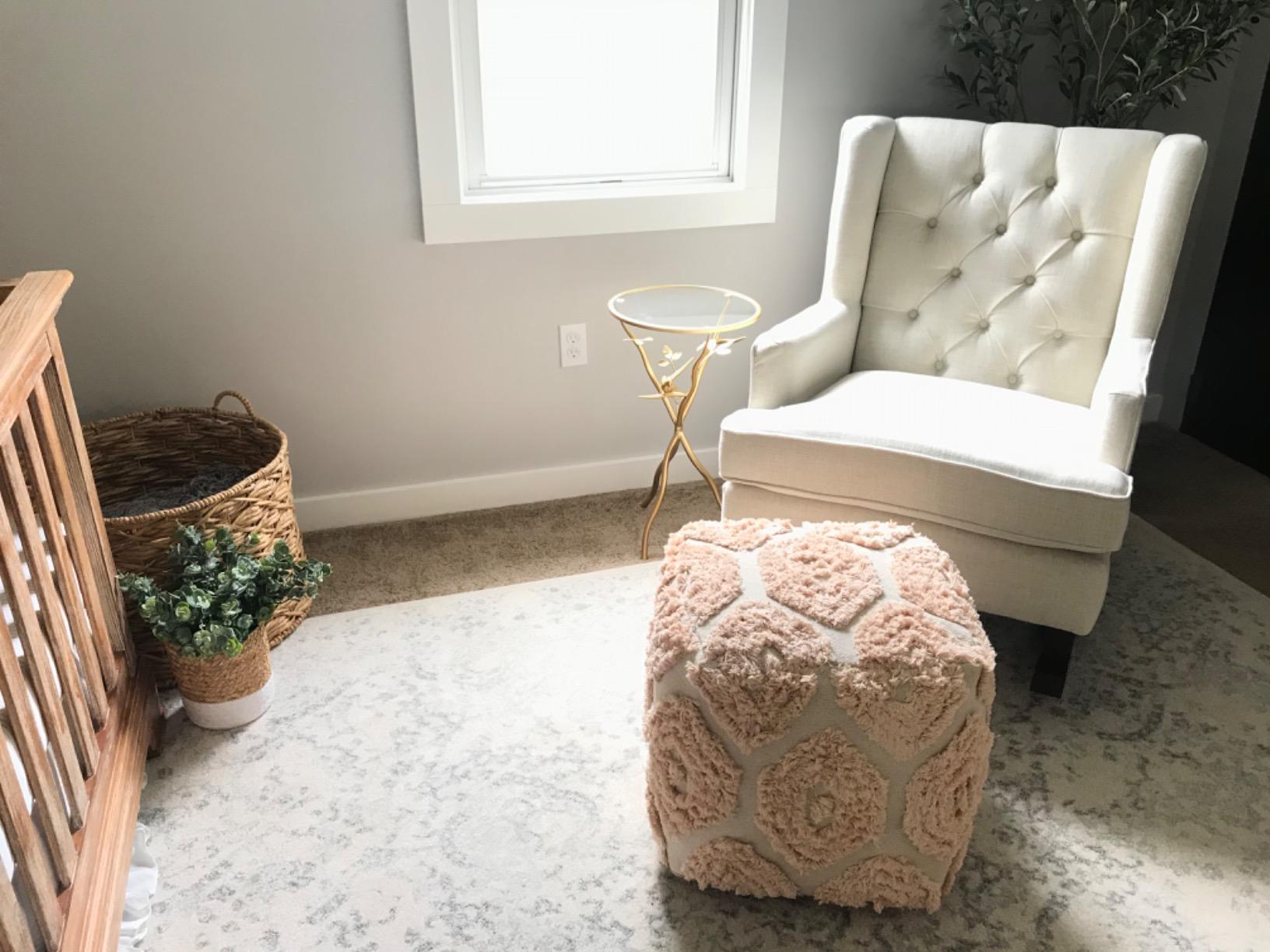 Best Choice Products Rocking Accent Chair, Tufted Upholstered Luxury Velvet Wingback for Nursery, Living Room, Bedroom w/Wood Frame - Gray customer photo 1