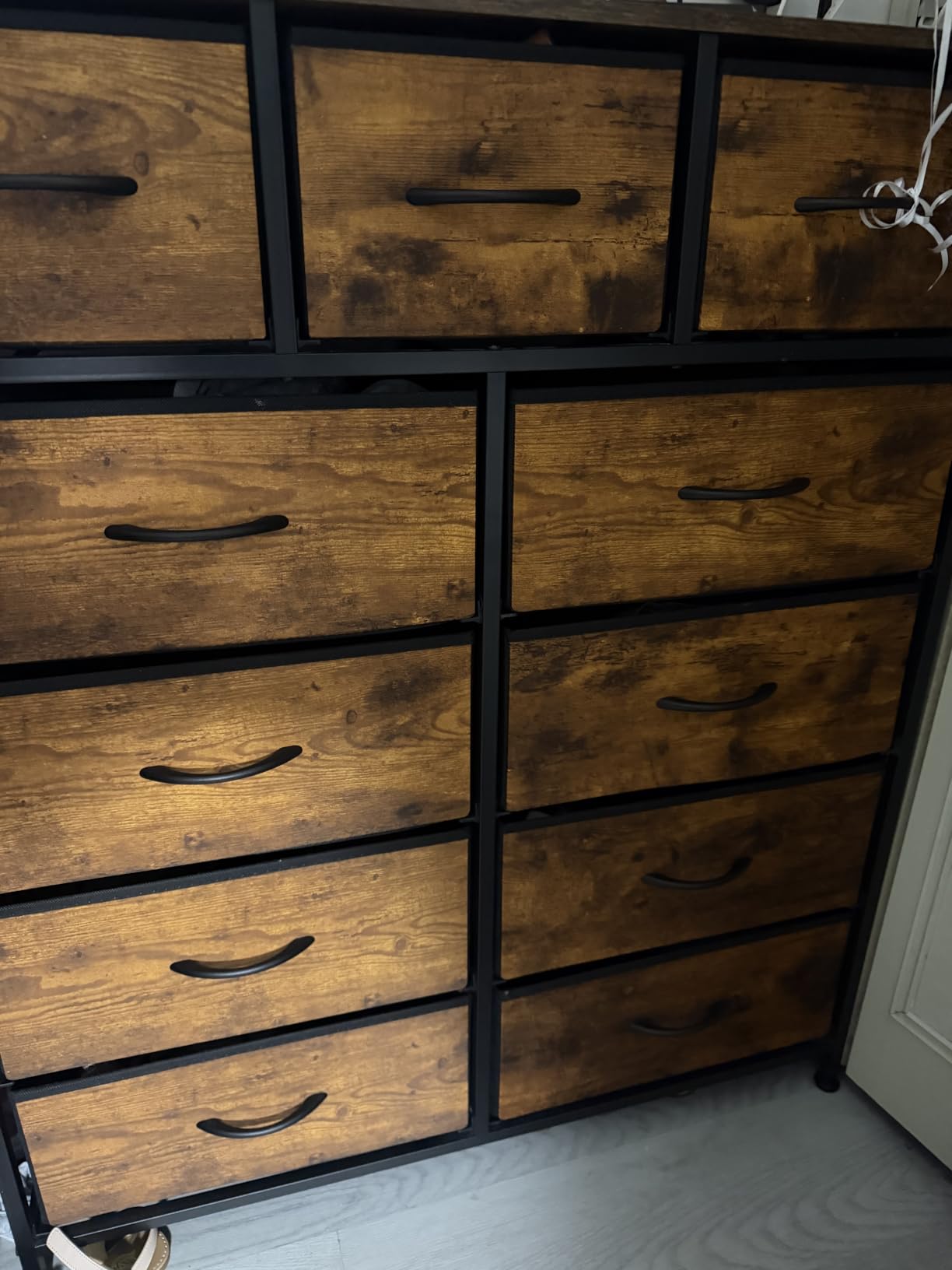 WLIVE Tall Dresser for Bedroom, 11 Drawer Chest of Drawers, Rustic Brown customer photo 1