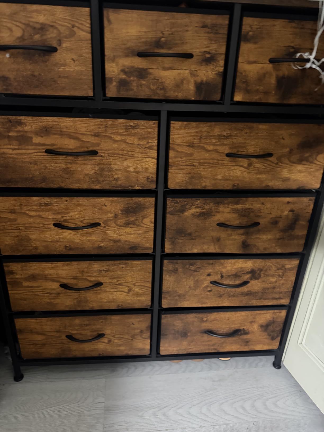WLIVE Tall Dresser for Bedroom, 11 Drawer Chest of Drawers, Rustic Brown customer photo 2