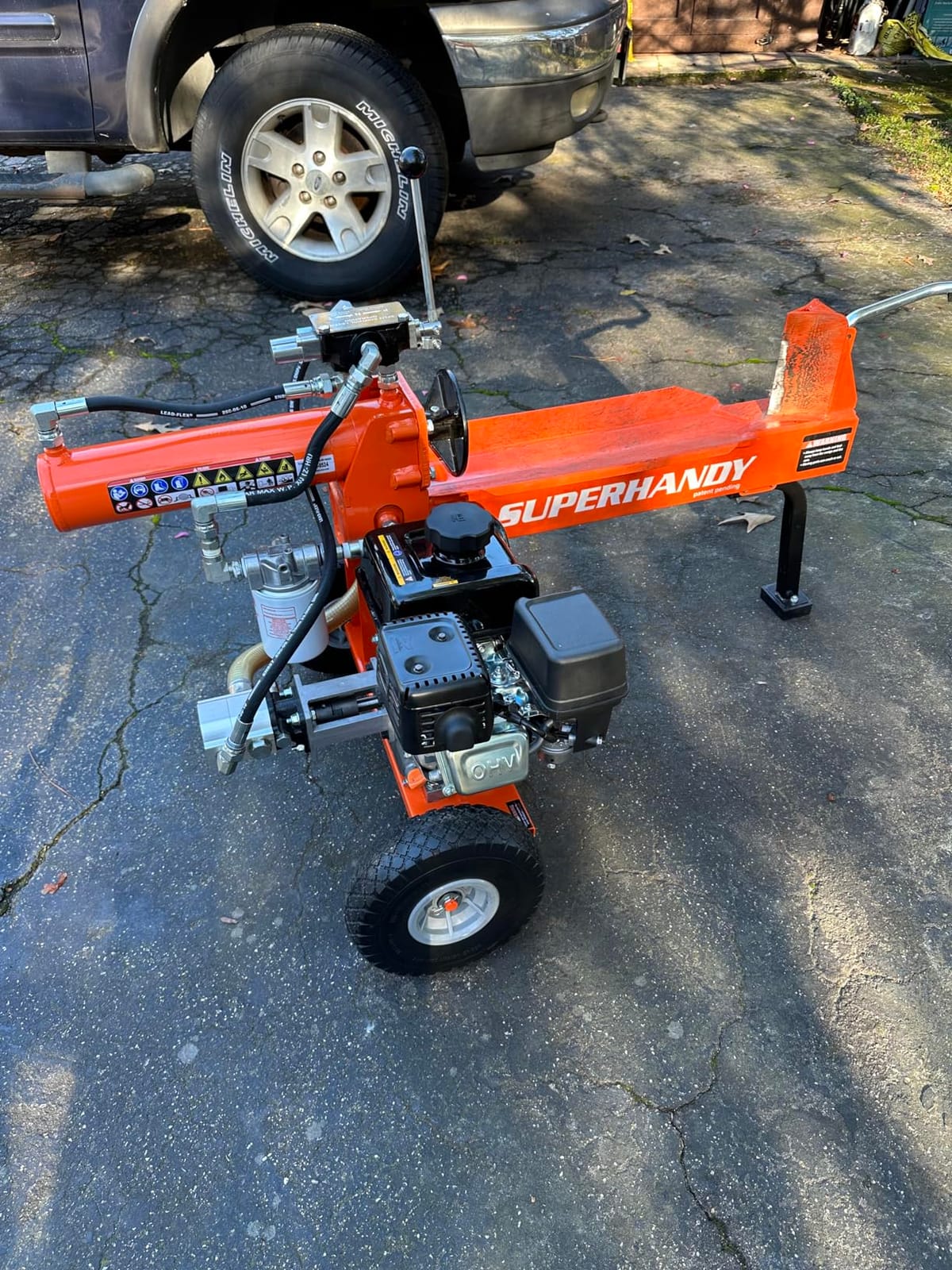 SuperHandy Hydraulic Log Splitter, 20 Ton, Firewood Wood Splitter customer photo 2