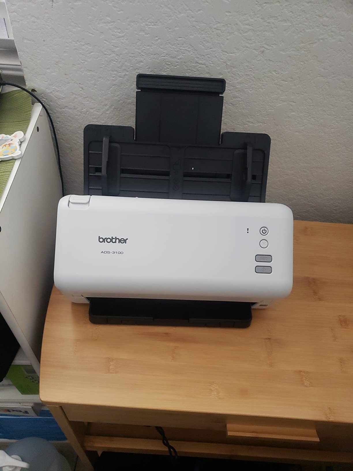 Brother ADS-3100 High-Speed Desktop Scanner | Compact with Scan Speeds of Up to 40ppm, White customer photo 1