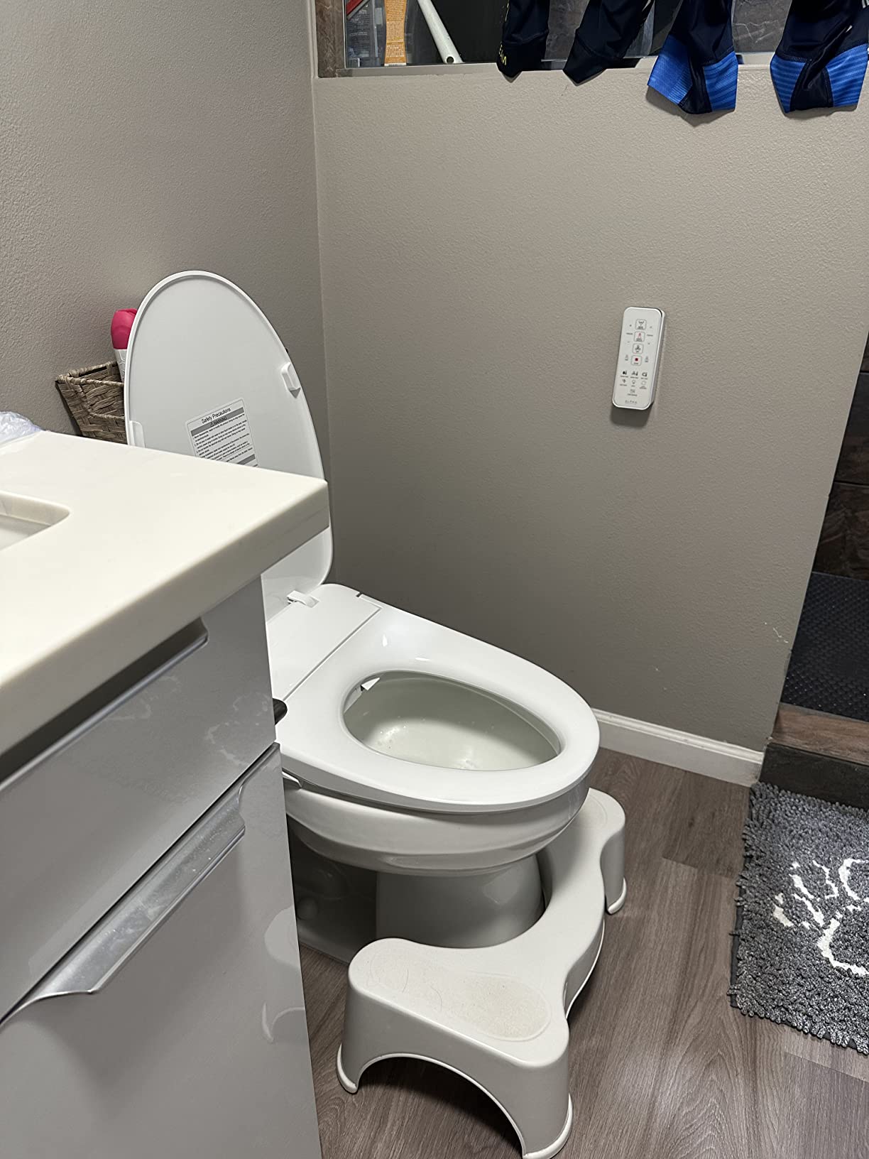 ALPHA BIDET UX Pearl Bidet Toilet Seat in Elongated White | Ultra Low Profile | Endless Warm Water | Arced Stainless Steel Nozzle | LED Nightlight | Dryer | Deodorizer | 3 Year Warranty customer photo 1
